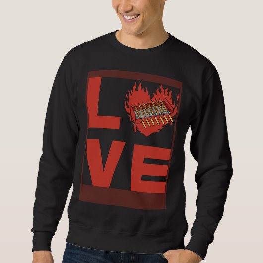 Anti Vegan Meat   Saying  1 Sweatshirt (Vorderseite)