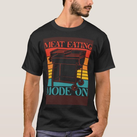 Anti Vegan Meat   Saying  2 T-Shirt (Vorderseite)