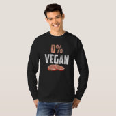 Anti Veganer No Vegan No Vegan Grillen 0 Vegan Fun T-Shirt (Vorne ganz)