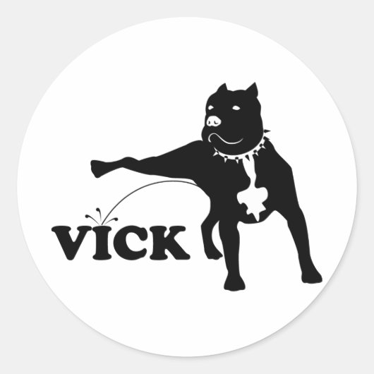 Anti-Vick Runder Aufkleber (Vorderseite)