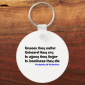 Anti-Vivisektion Schlüsselanhänger (Vorderseite)