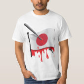 Anti-walfang Aussagen-Harpunenflagge T-Shirt (Vorderseite)