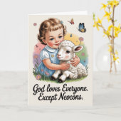 Anti War America First Easter Peace Christian Card Karte (Gelbe Blume)
