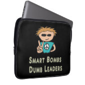 Anti War Smart Bombs Dumb-Führer Laptopschutzhülle (Vorne Rechts)