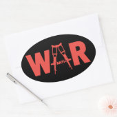 Anti-War-Sticker-Sets Ovaler Aufkleber (Umschlag)