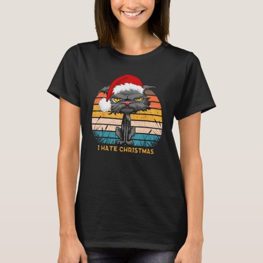 Anti Weihnachten Hasse Weihnachten gelangweilte Ka T-Shirt (Vorderseite)