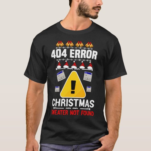 Anti Weihnachten Ugly Christmas 404 Fehler Weihnac T-Shirt (Vorderseite)