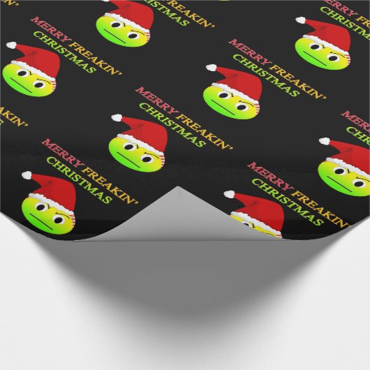 Anti-Weihnachtenfröhliche Freakin Geschenkpapier (Ecke)