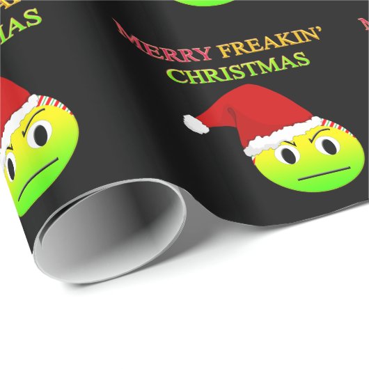 Anti-Weihnachtenfröhliche Freakin Geschenkpapier (Rolleneckpunkt)