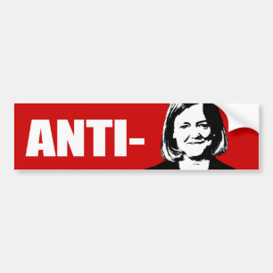 ANTI-WHITMAN/ANTI-MEG WHITMAN AUTOAUFKLEBER