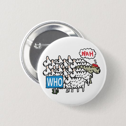 Anti WHO Button (Vorne & Hinten)