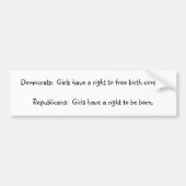 Antiabtreibung Autoaufkleber (Vorne)