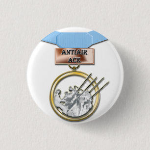 Antiair Asmedaillenknopf Button