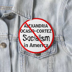 AntiAlexandria Ocasio-Cortez Sozialismus Button