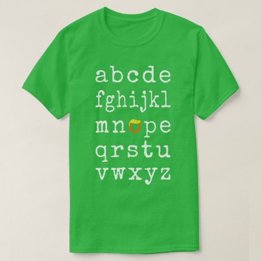 AntiAlphabet Nope V T-Shirt (Design vorne)