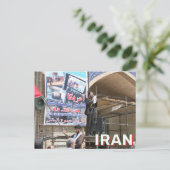 Antiamerikanisches Zeichen in Isfahan, Iran Postkarte (Stehend Vorderseite)