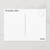 Antiamerikanisches Zeichen in Isfahan, Iran Postkarte (Rückseite)