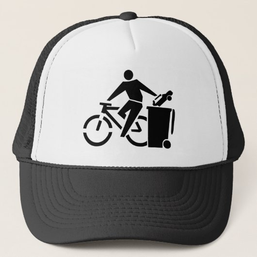 Antiauto-Profahrrad Truckerkappe (Vorderseite)