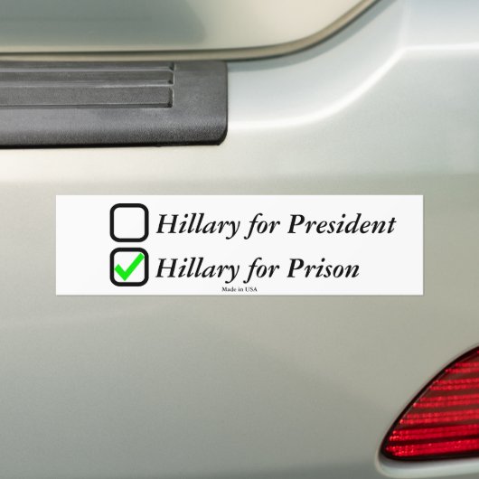 AntiAutoaufkleber Hillary Clinton Autoaufkleber (Auf Auto)