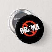 ANTIBARACK OBAMA BUTTON (Vorne & Hinten)