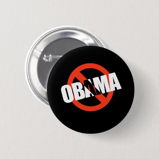 ANTIBARACK OBAMA BUTTON (Vorne & Hinten)