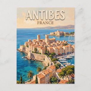 Antibes Altstadt und Port Vauban Frankreich Postkarte