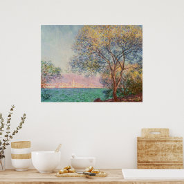 Antibes am Morgen Poster