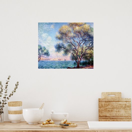 Antibes am Morgen Poster (Küche)