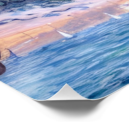 Antibes am Morgen Poster (Ecke)