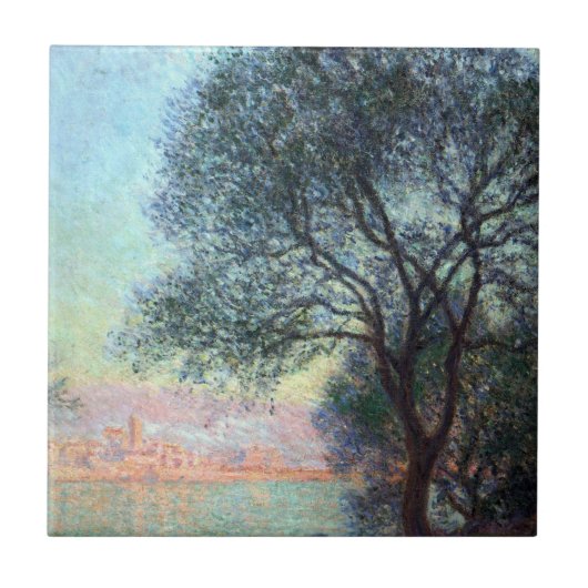 Antibes am Morgen von Claude Monet Fliese (Vorderseite)