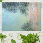 Antibes am Morgen von Claude Monet Geschirrtuch (Gefaltet)