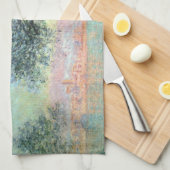 Antibes am Morgen von Claude Monet Geschirrtuch (Viertel Falte)