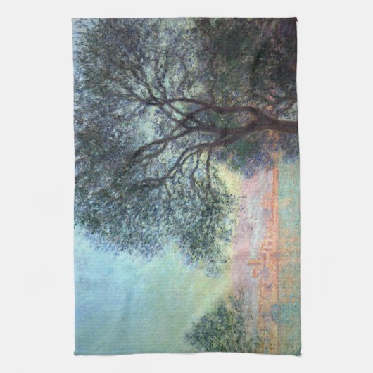 Antibes am Morgen von Claude Monet Geschirrtuch (Vertikal)