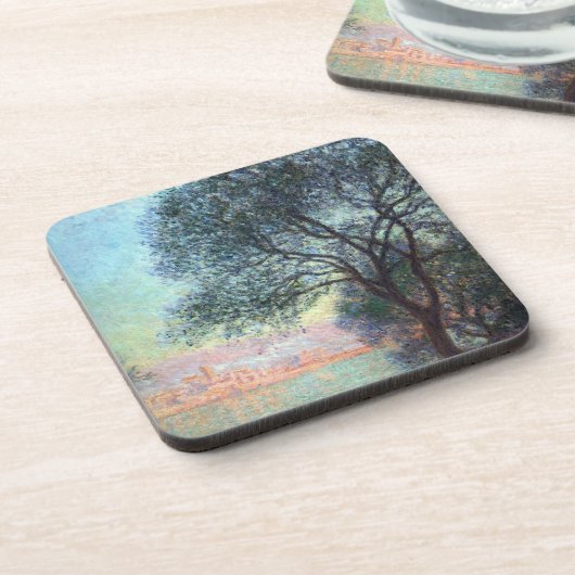 Antibes am Morgen von Claude Monet Getränkeuntersetzer (Linke Seite)