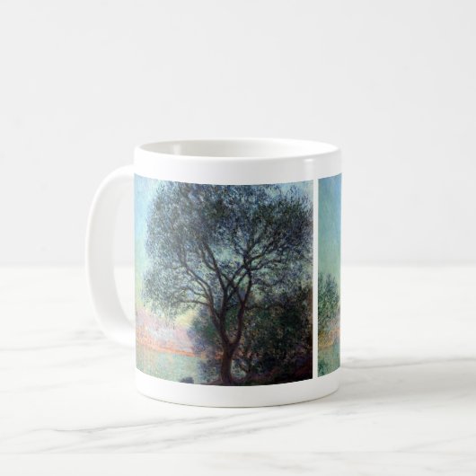 Antibes am Morgen von Claude Monet Kaffeetasse (Vorderseite Links)