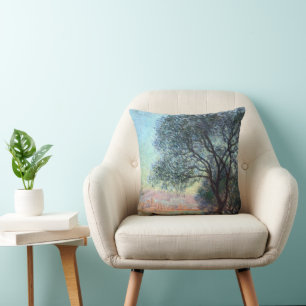 Antibes am Morgen von Claude Monet Kissen