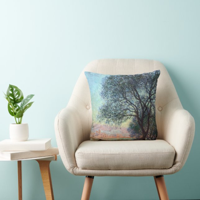 Antibes am Morgen von Claude Monet Kissen (Stuhl )