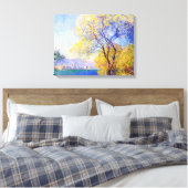 Antibes aus den Salis Gardens Claude Monet Leinwanddruck (Insitu (Schlafzimmer))