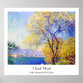 Antibes aus den Salis Gardens Claude Monet Poster (Vorne)