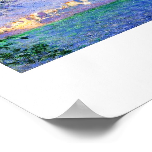 Antibes aus den Salis Gardens Claude Monet Poster (Ecke)