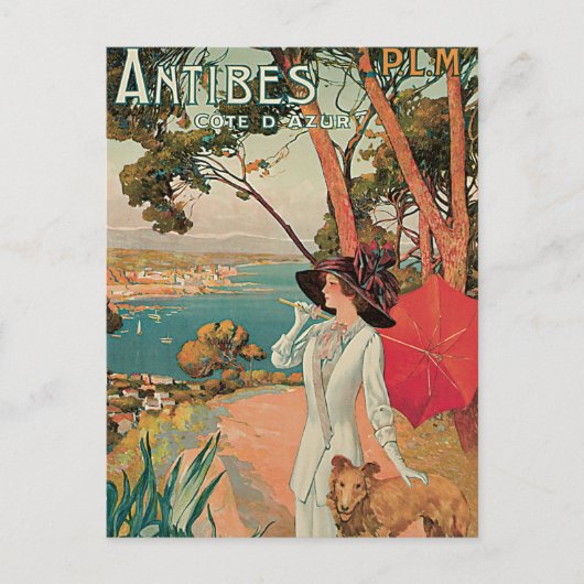 Antibes Côte d'Azur - Frankreich Vintag Postkarte (Vorderseite)