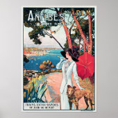 ANTIBES Cote D'Azur French Resort by PLM Railways Poster (Vorne)
