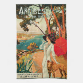 Antibes Cote d'Azur Geschirrtuch (Vertikal)