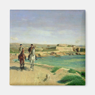 Antibes, die Pferdefahrt, 1868 Magnet
