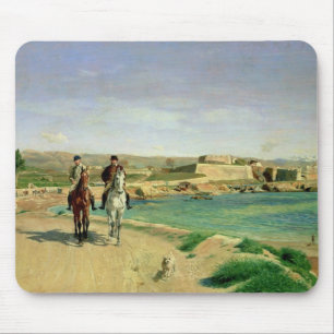 Antibes, die Pferdefahrt, 1868 Mousepad