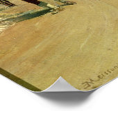 Antibes, die Pferdereise, 1868 Poster (Ecke)