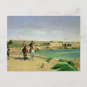Antibes, die Pferdereise, 1868 Postkarte
