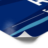 Antibes Fortress French Riviera Retro Poster (Ecke)