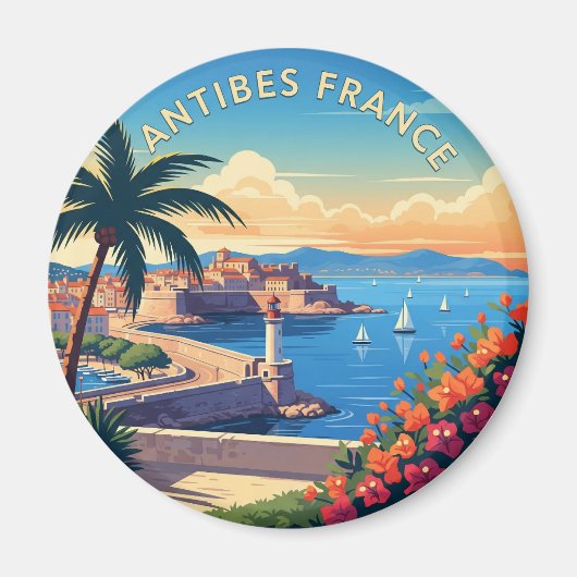 Antibes France Travel Magnet (Vorne)