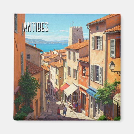 Antibes France Travel Magnet (Vorne)